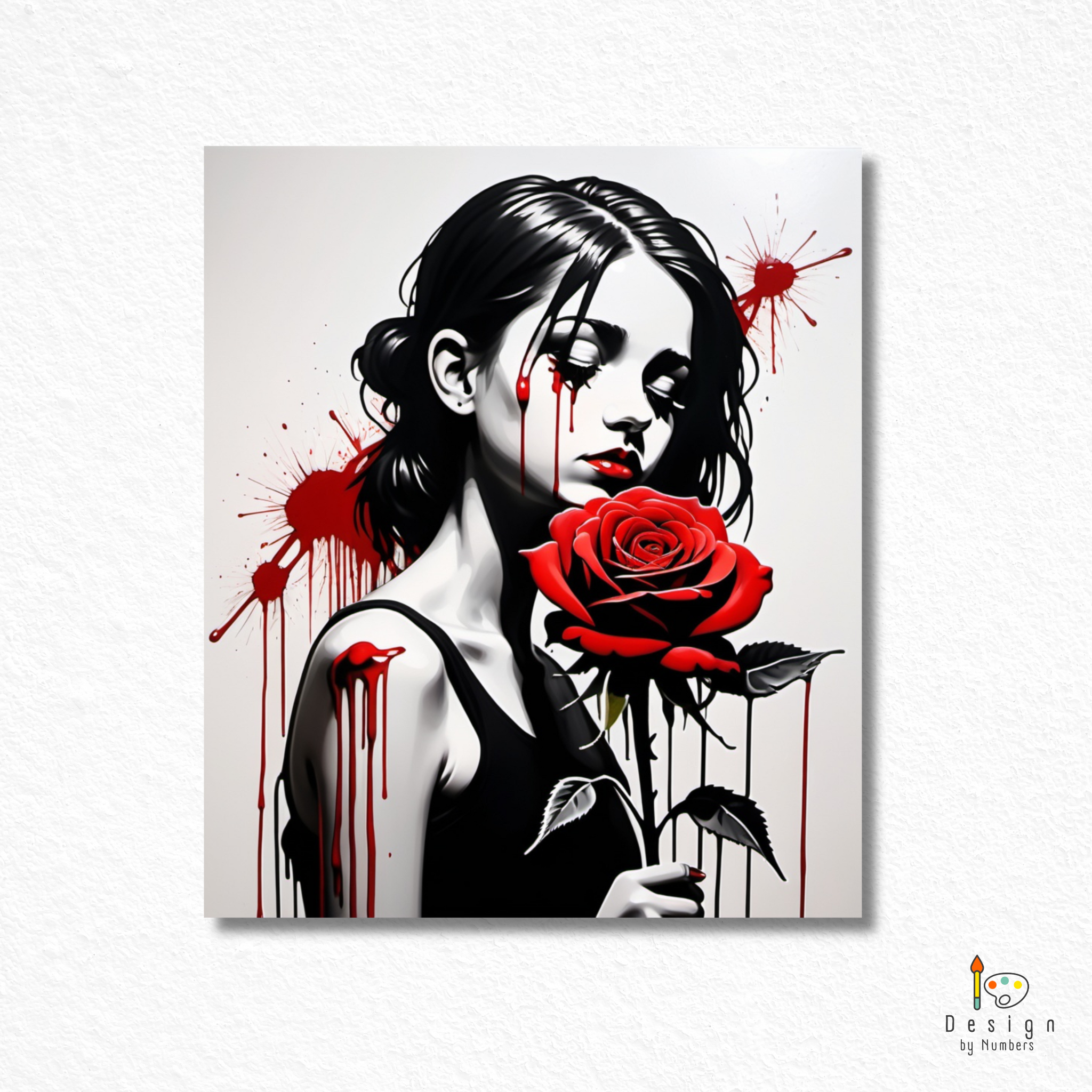 Bloody Rose- Paint By Numbers
